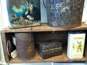 Rustic Chic Tins and Old Box