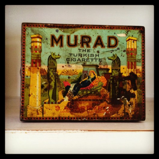 Antique MURAD Egyptian Cigarette Box